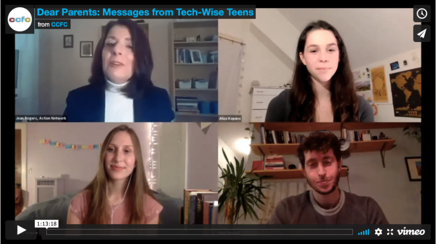 Dear Parents: Messages from Tech-Wise Teens
