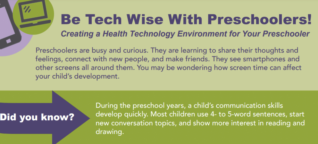 Be Tech Wise With Preschoolers